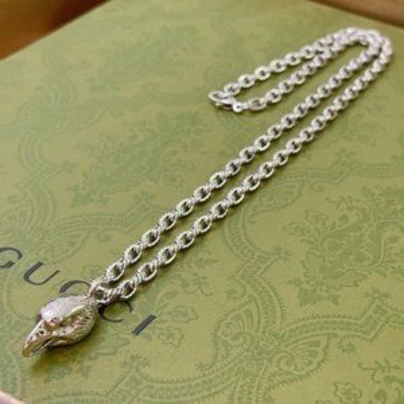 Gucci Luxury Necklace Sterling Silver 24"